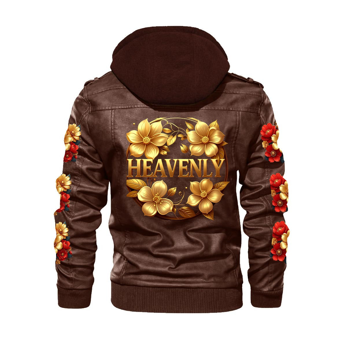 HEAVENLY Men's Zip Leather Jacket |DTF