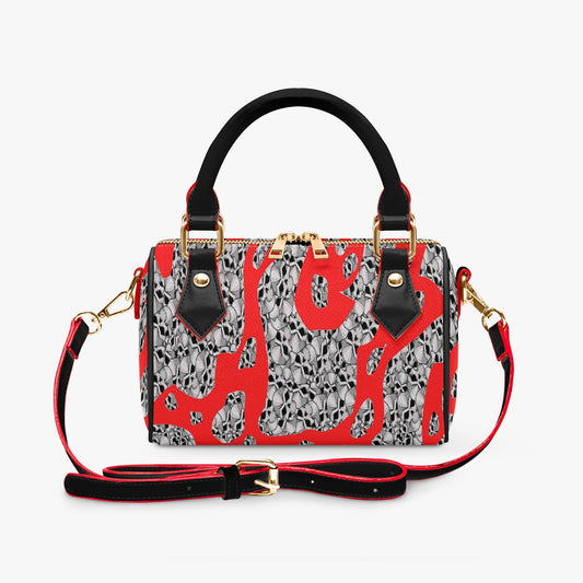 Skulls In Red Chic Crossbody Bags