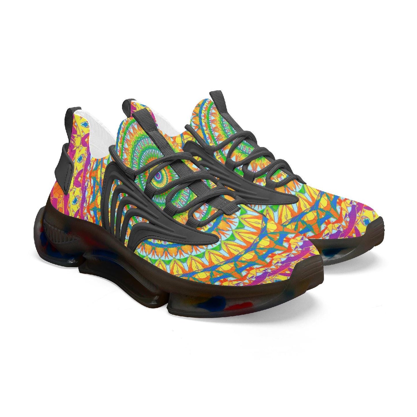 Heavenly Stylish Wings Style Bounce Mesh Knit Sneakers