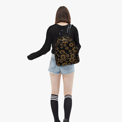 Flower Boomtelyah All Over Printed PU Backpack