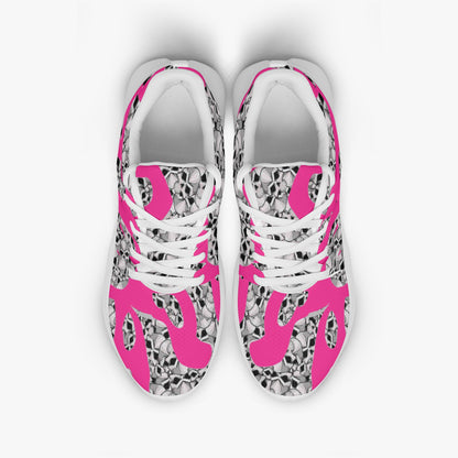 Skulls In Pink Minimalist Running Shoes