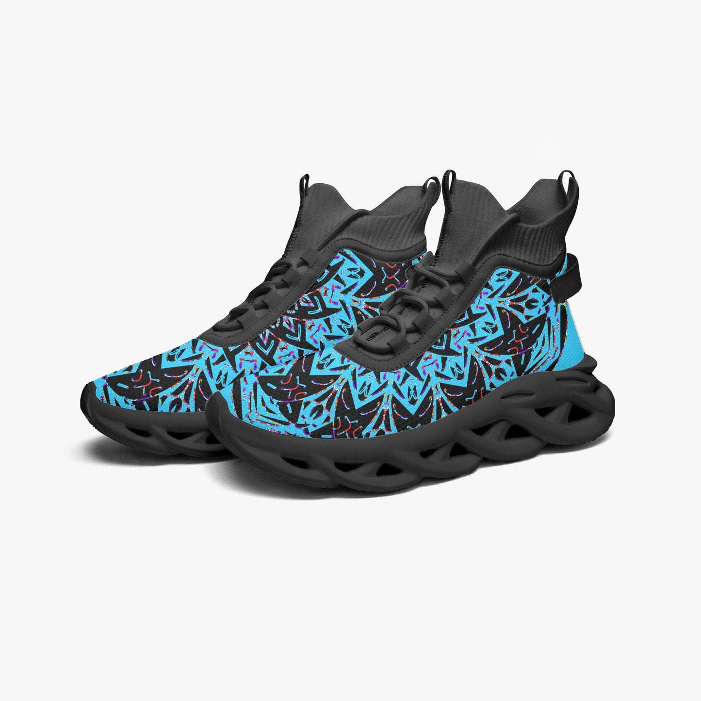 Galactic X High-top Bounce Mesh Knit Sneakers