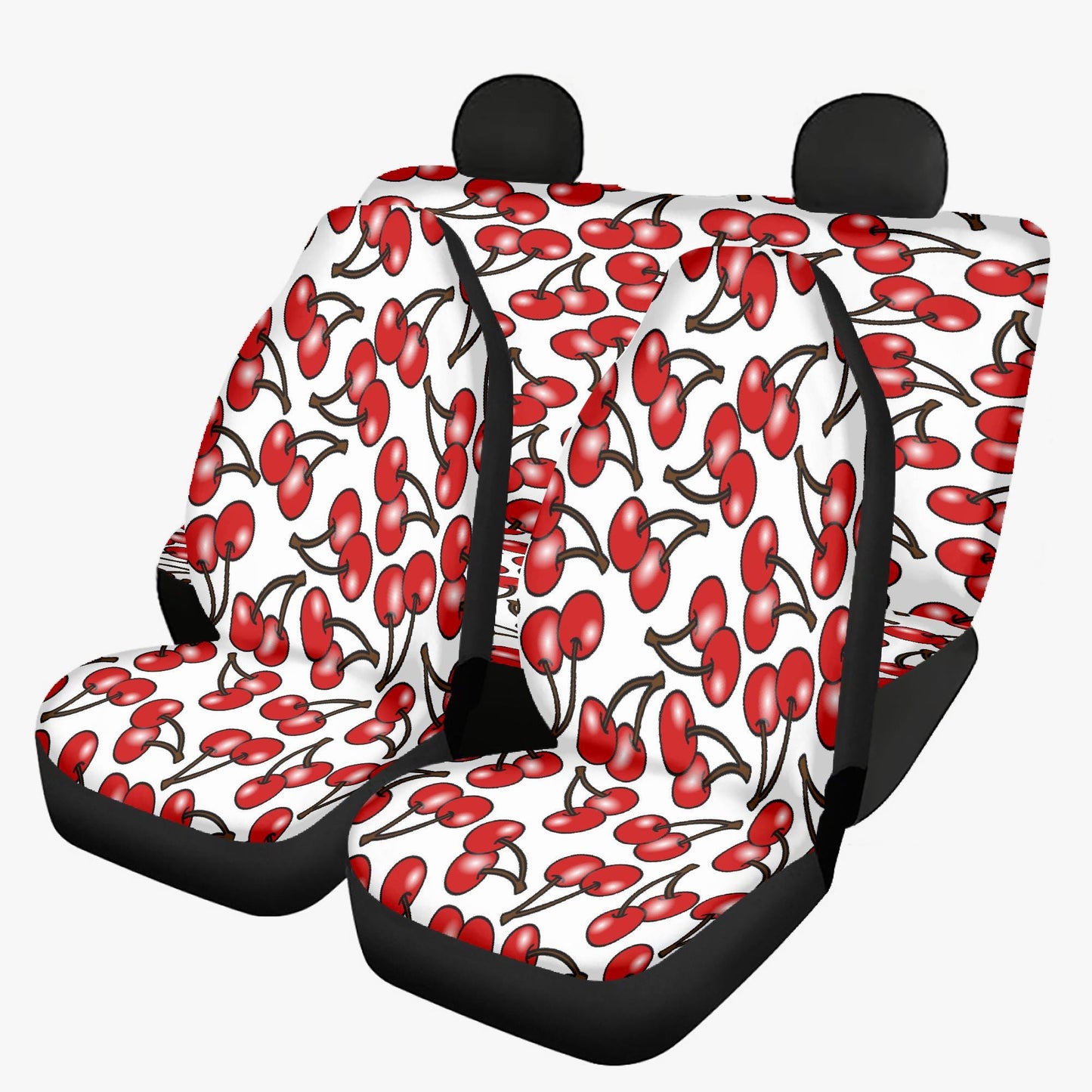 Cherry Blossom Microfiber Car Seat Covers - 3Pcs