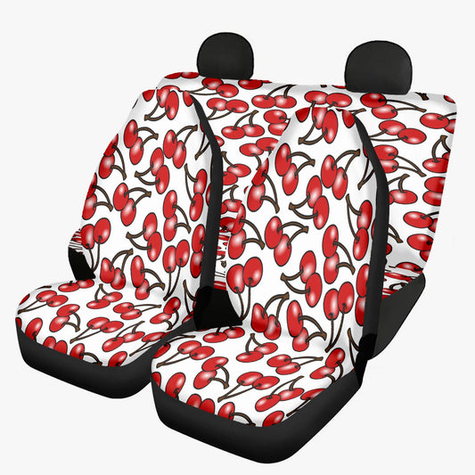 Cherry Blossom Microfiber Car Seat Covers - 3Pcs