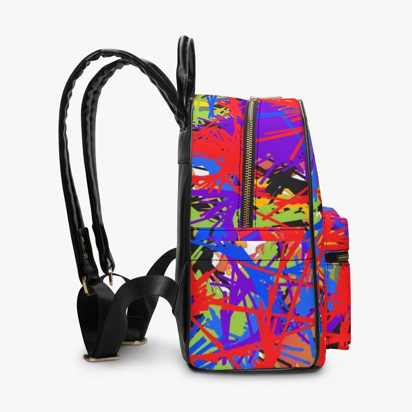 Splash Out Over Printed PU Backpack