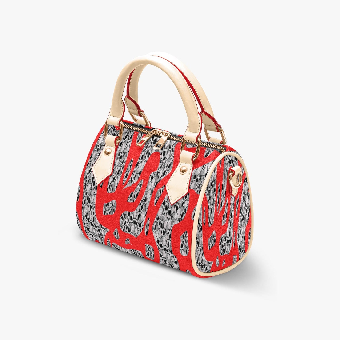 Skulls In Red Chic Crossbody Bags