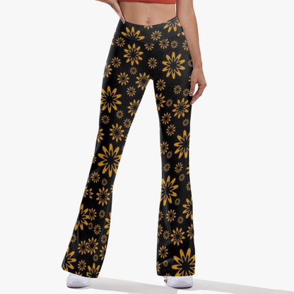 Flower Boomtelyah High-rise Bell-bottoms Yoga Pants