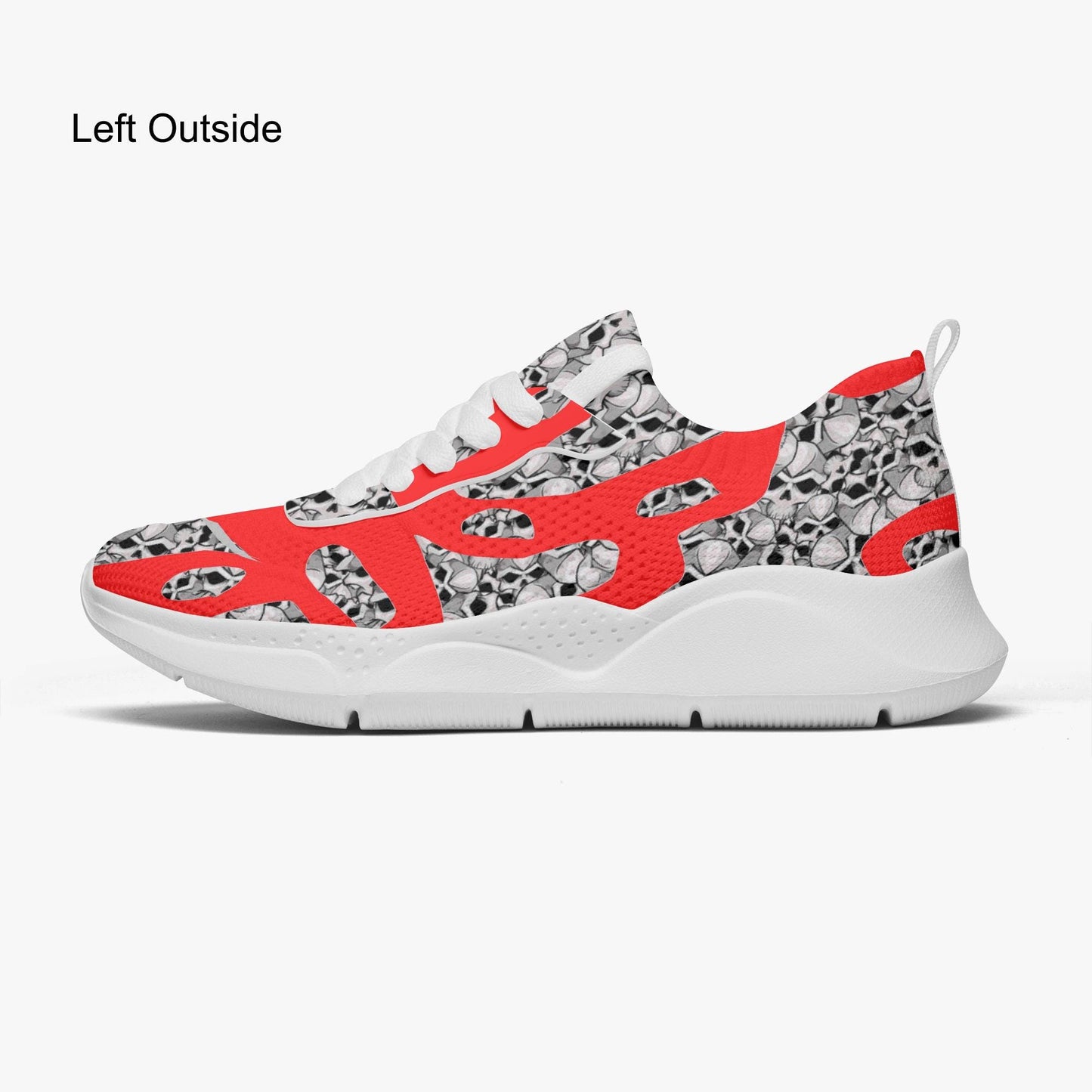 Skulls In Red Women's Running Shoes