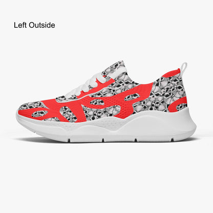Skulls In Red Women's Running Shoes