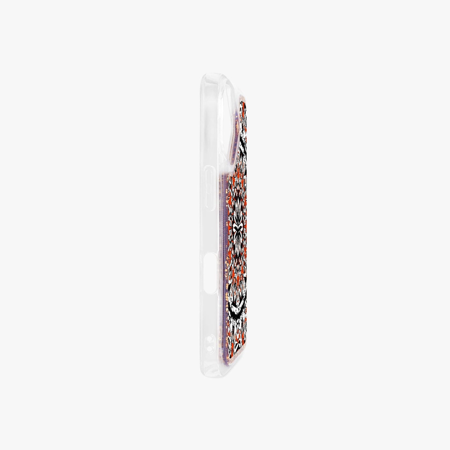 Flower Bloom In Orange iPhone 16 Series Liquid Clear Cases