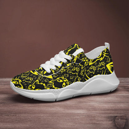 Black Yellow Mellow Women's Running Shoes