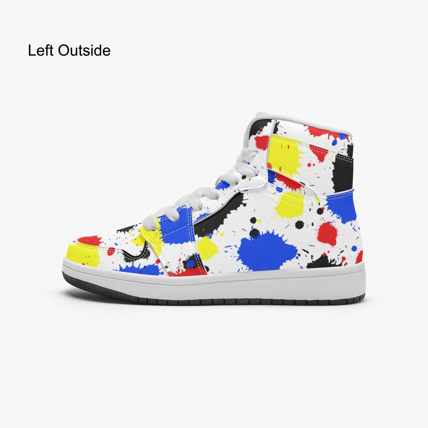 Paint Drip Kids High-top Shoes