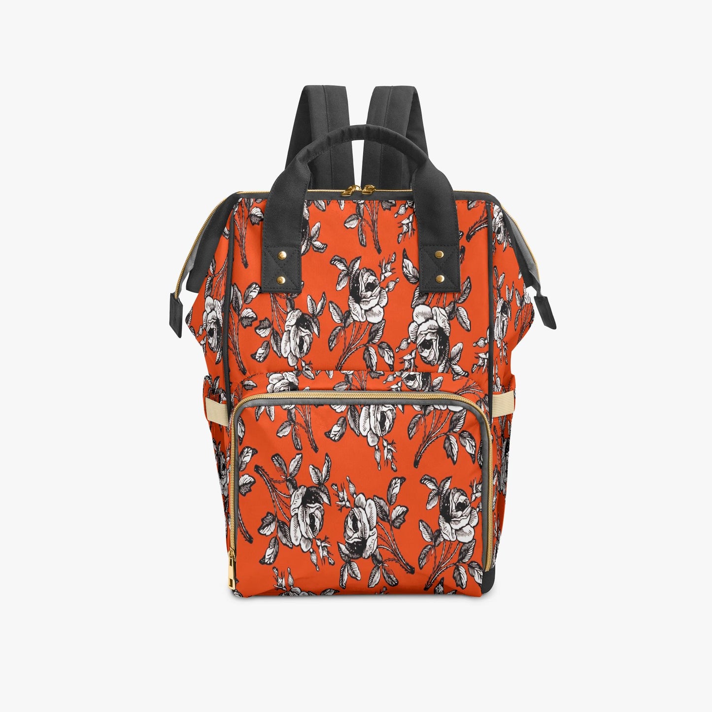 Roses In Orange Baby Momaz Diaper Backpack
