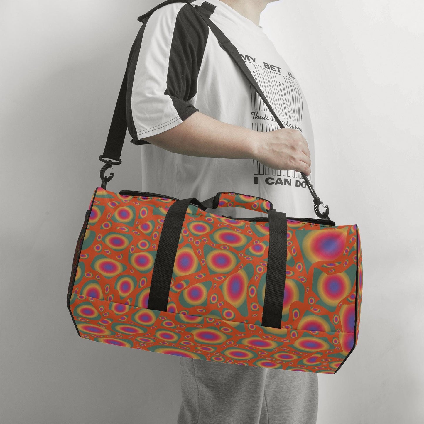 Orange Lava Duffel Bag