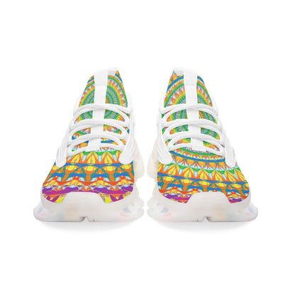 Heavenly Stylish Wings Style Bounce Mesh Knit Sneakers