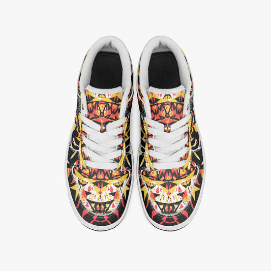 Grace Blossom Dunk Stylish Low-Top Leather Sneakers