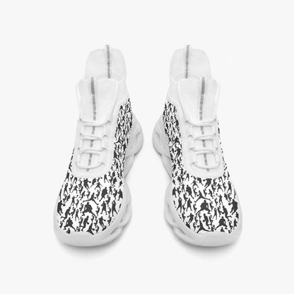 B-Ball Moves High-top Bounce Mesh Knit Sneakers