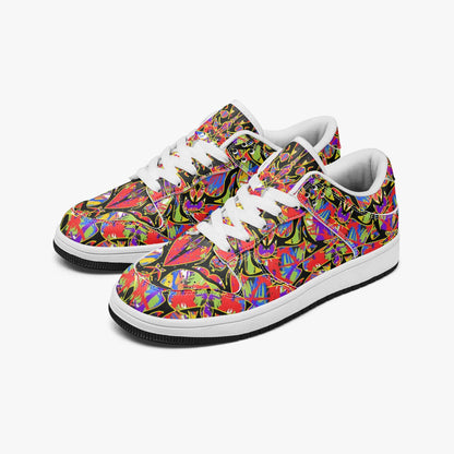 Color Bound Dunk Stylish Low-Top Leather Sneakers