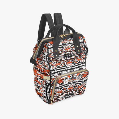 Flower Bloom In Orange Baby Momaz Diaper Backpack
