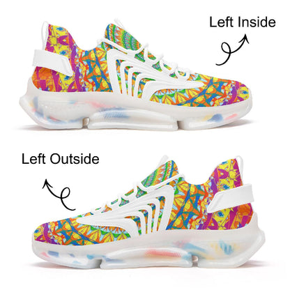 Heavenly Stylish Wings Style Bounce Mesh Knit Sneakers