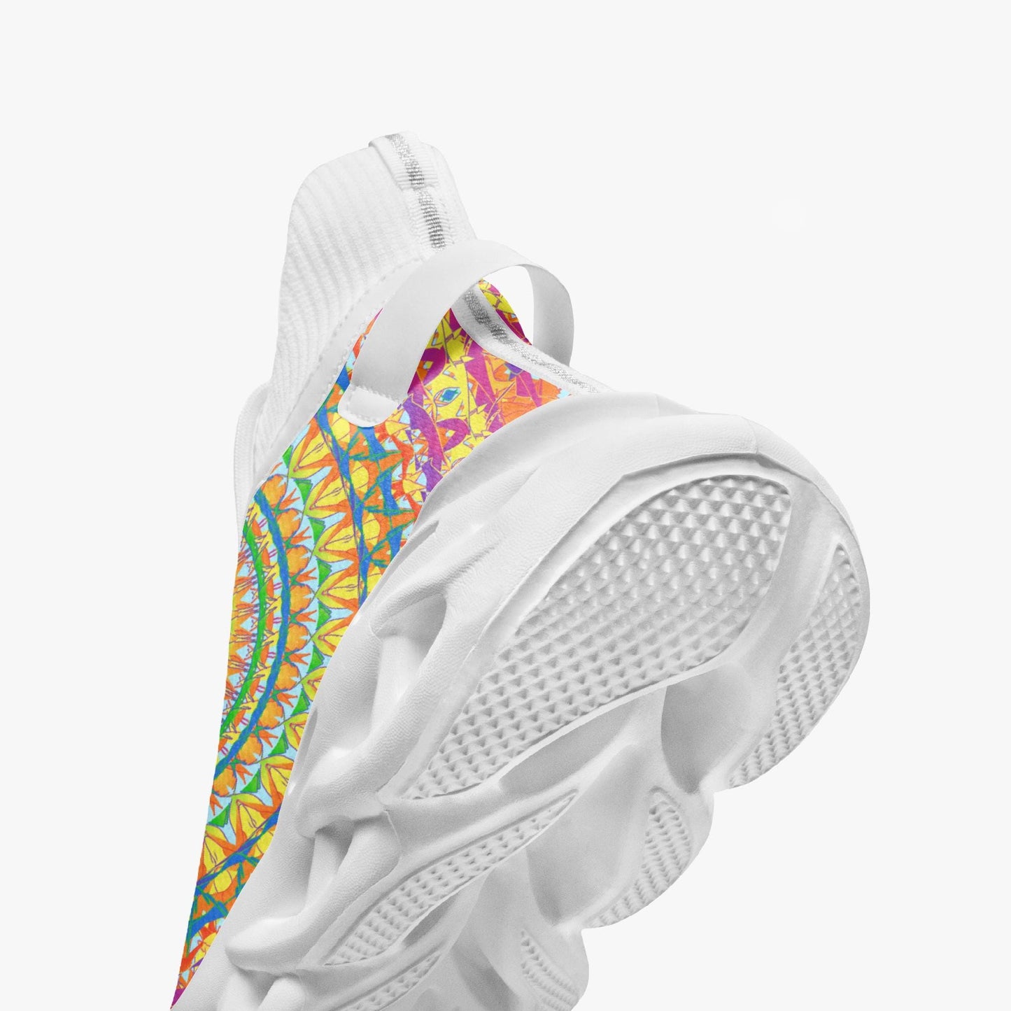 Heavenly Stylish High-top Bounce Mesh Knit Sneakers