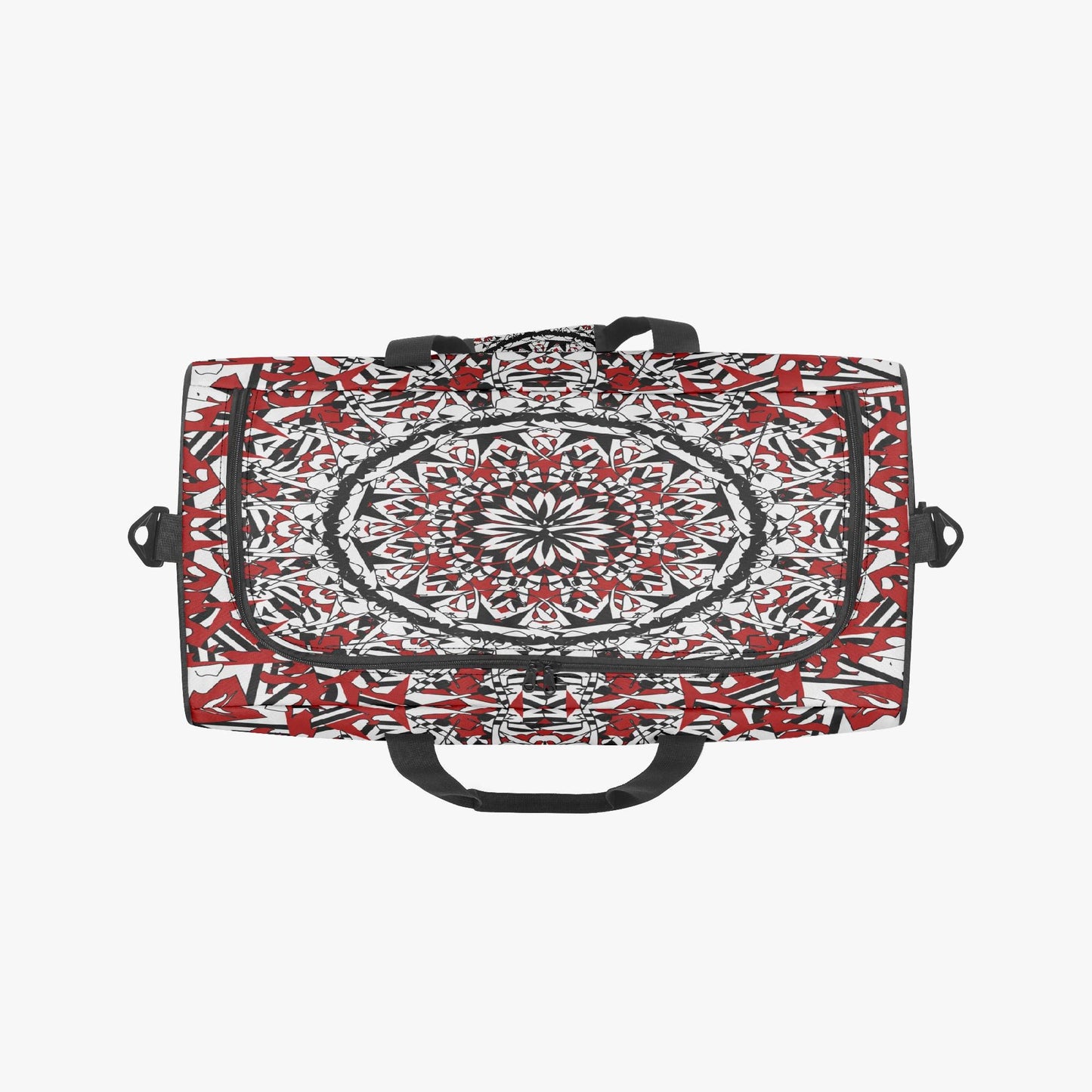 Flower Bloom In Red Duffel Bag