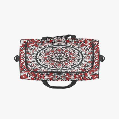 Flower Bloom In Red Duffel Bag