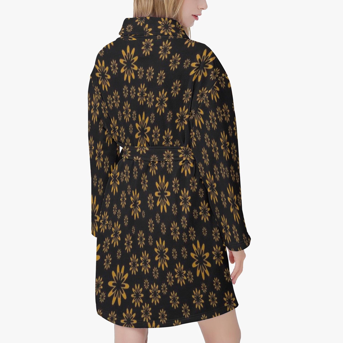 Flower Boomtelyah Women's Loose-fitting Bathrobe