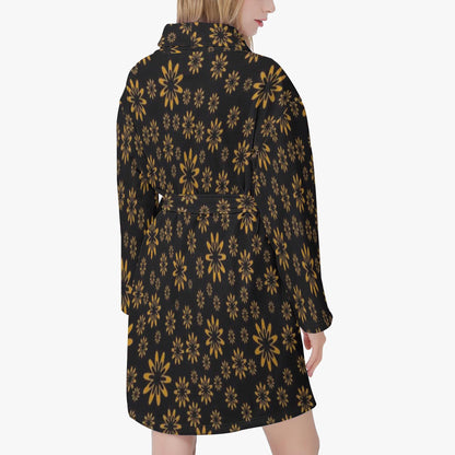 Flower Boomtelyah Women's Loose-fitting Bathrobe