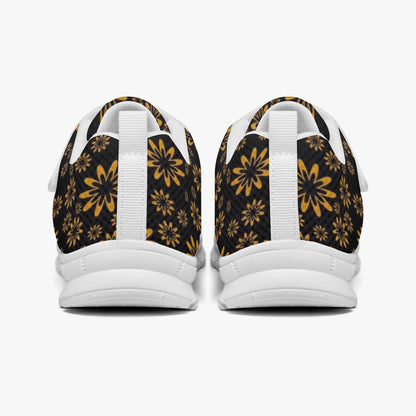 Flower Boomtelyah  Kids Lightweight Velcro Sneaker