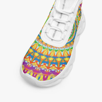 Heavenly Stylish High-top Bounce Mesh Knit Sneakers