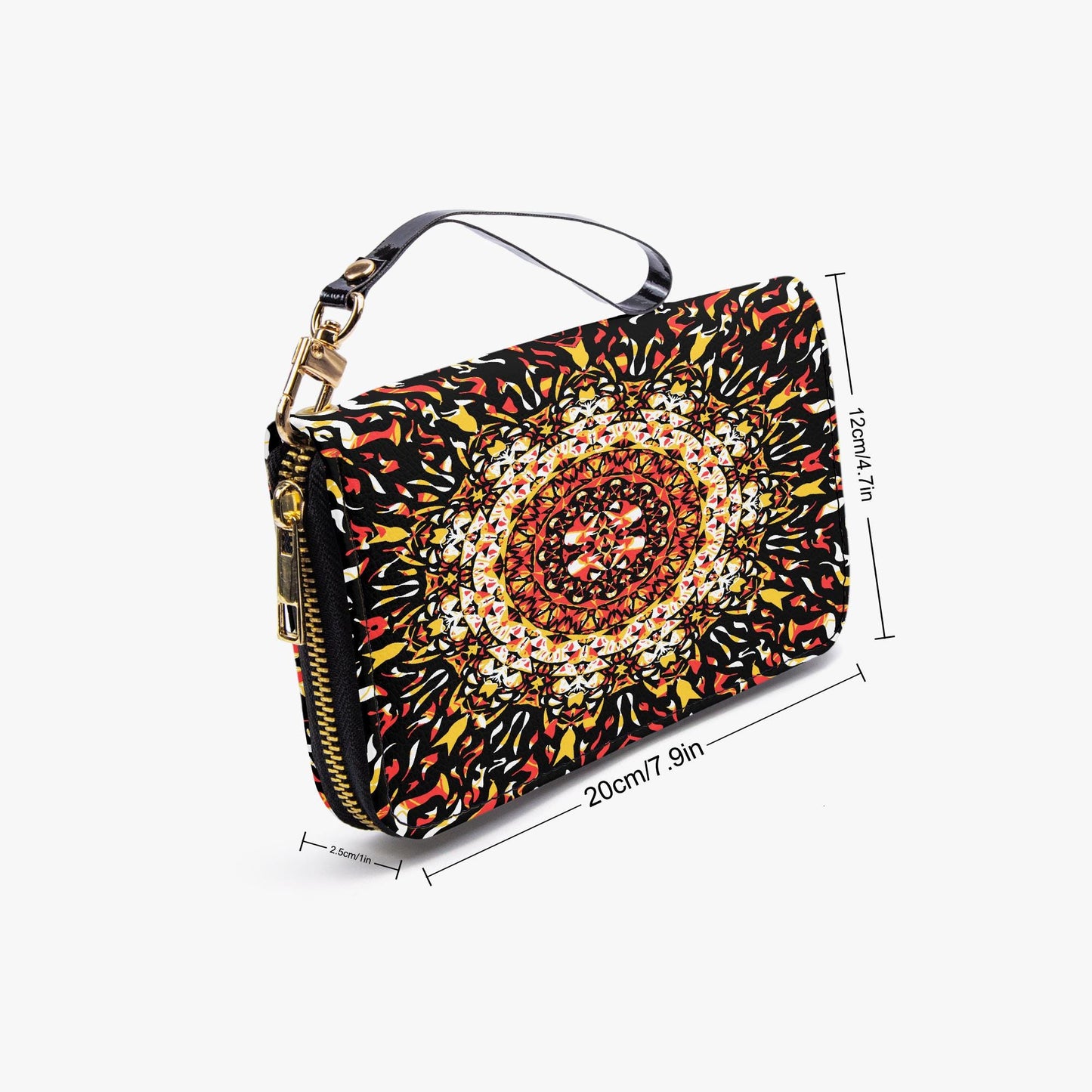 Grace Blossom Long Wallet with Wrist Strap