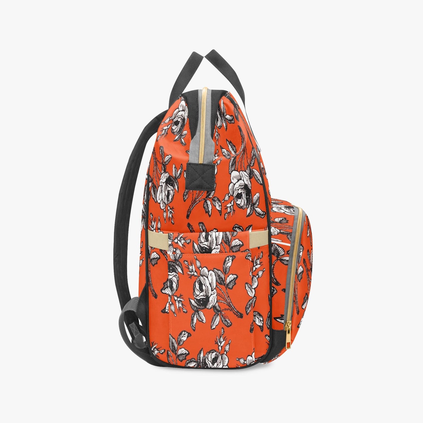 Roses In Orange Baby Momaz Diaper Backpack