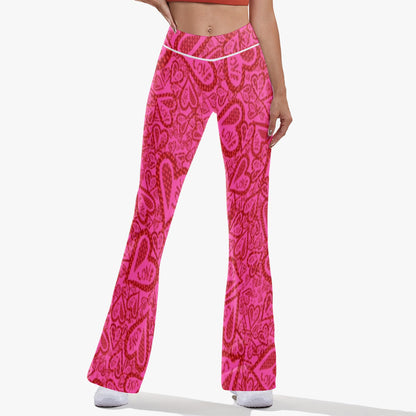 Hearts Of Love High-rise Bell-bottoms Yoga Pants
