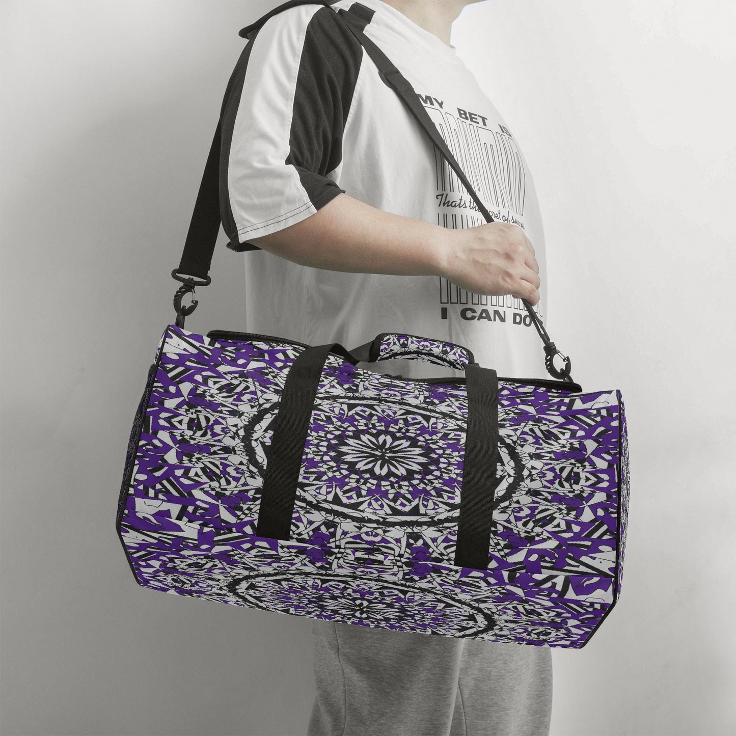 Purple Bloom Duffel Bag