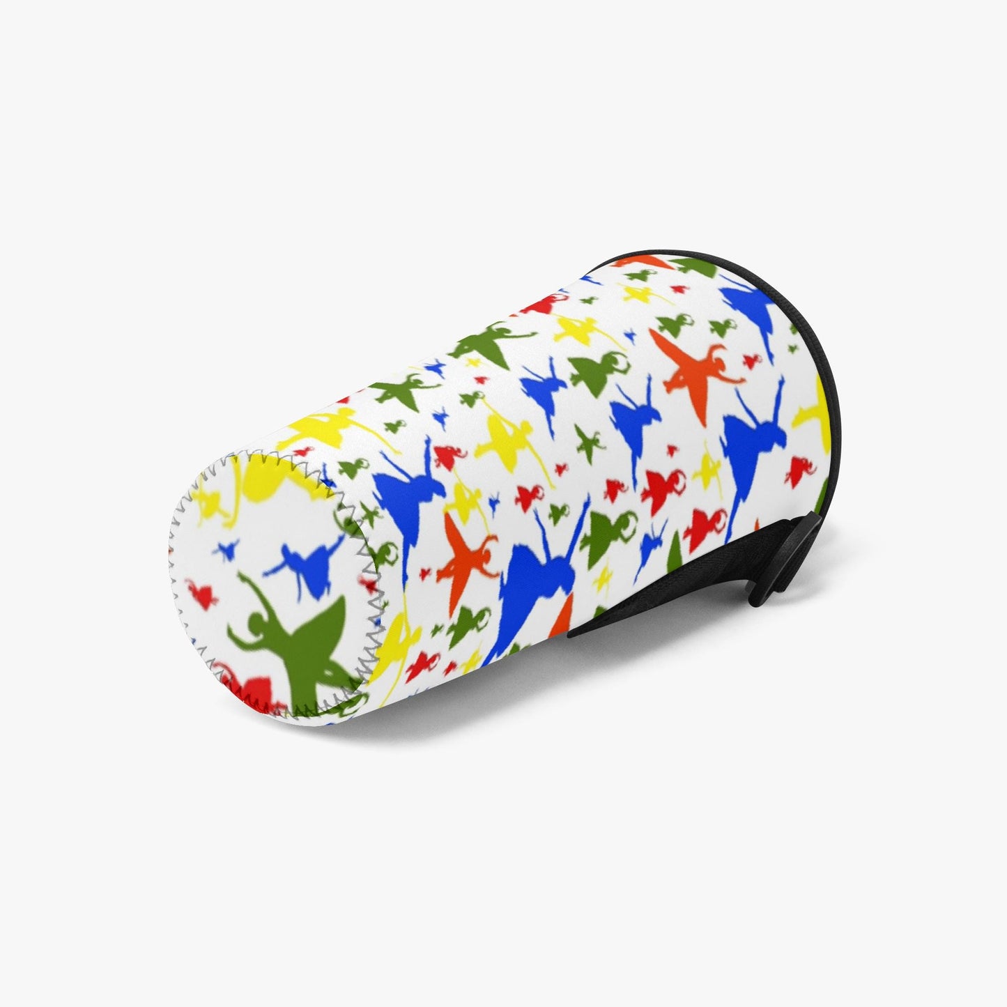 Colorful Ballerina Tumbler Sleeve with Phone Holder