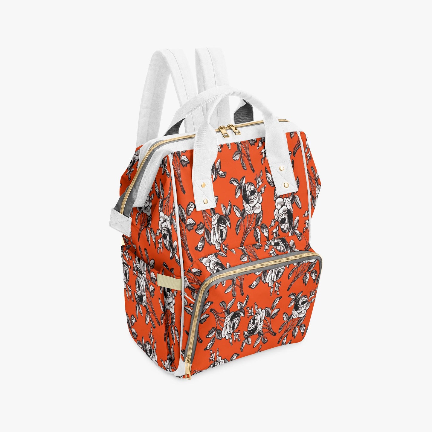 Roses In Orange Baby Momaz Diaper Backpack