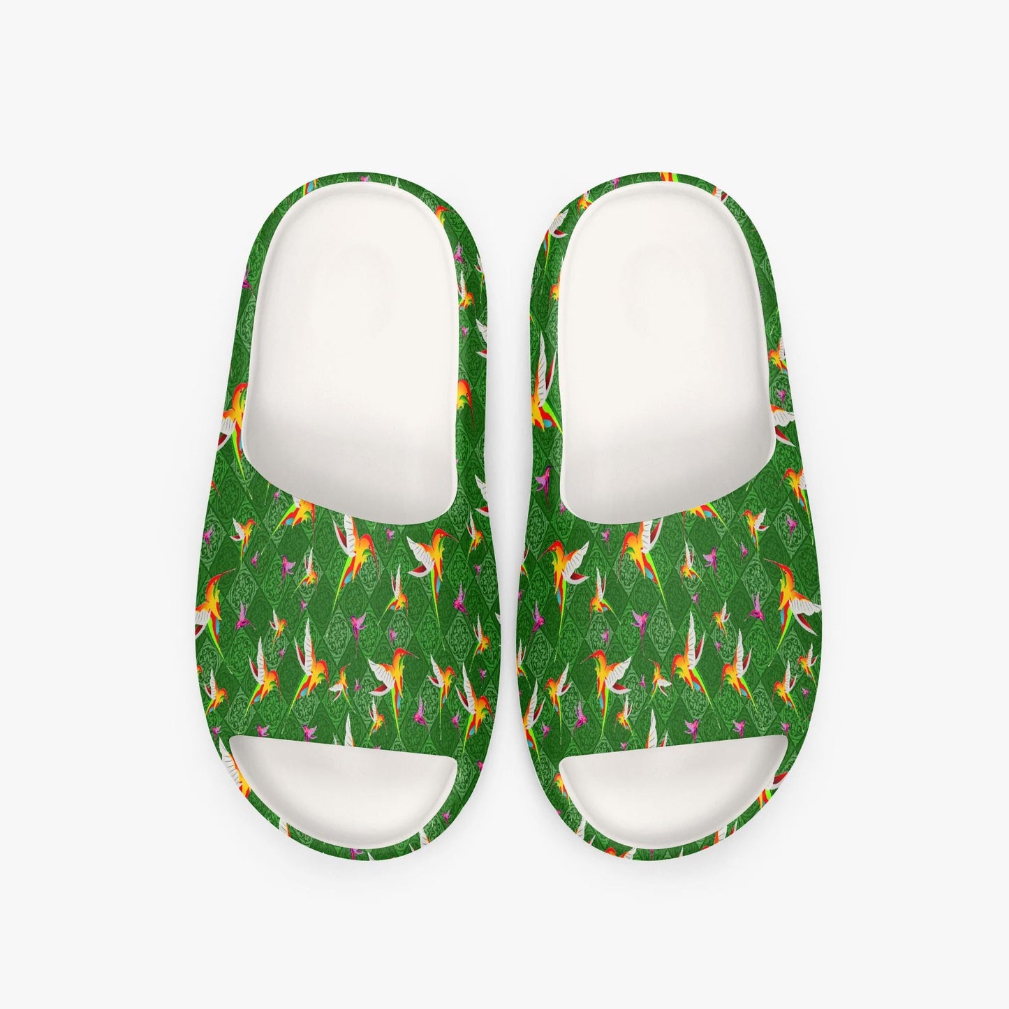 Humming Birds In Green AOP Slides
