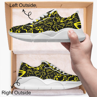 Black Yellow Mellow Women's Running Shoes