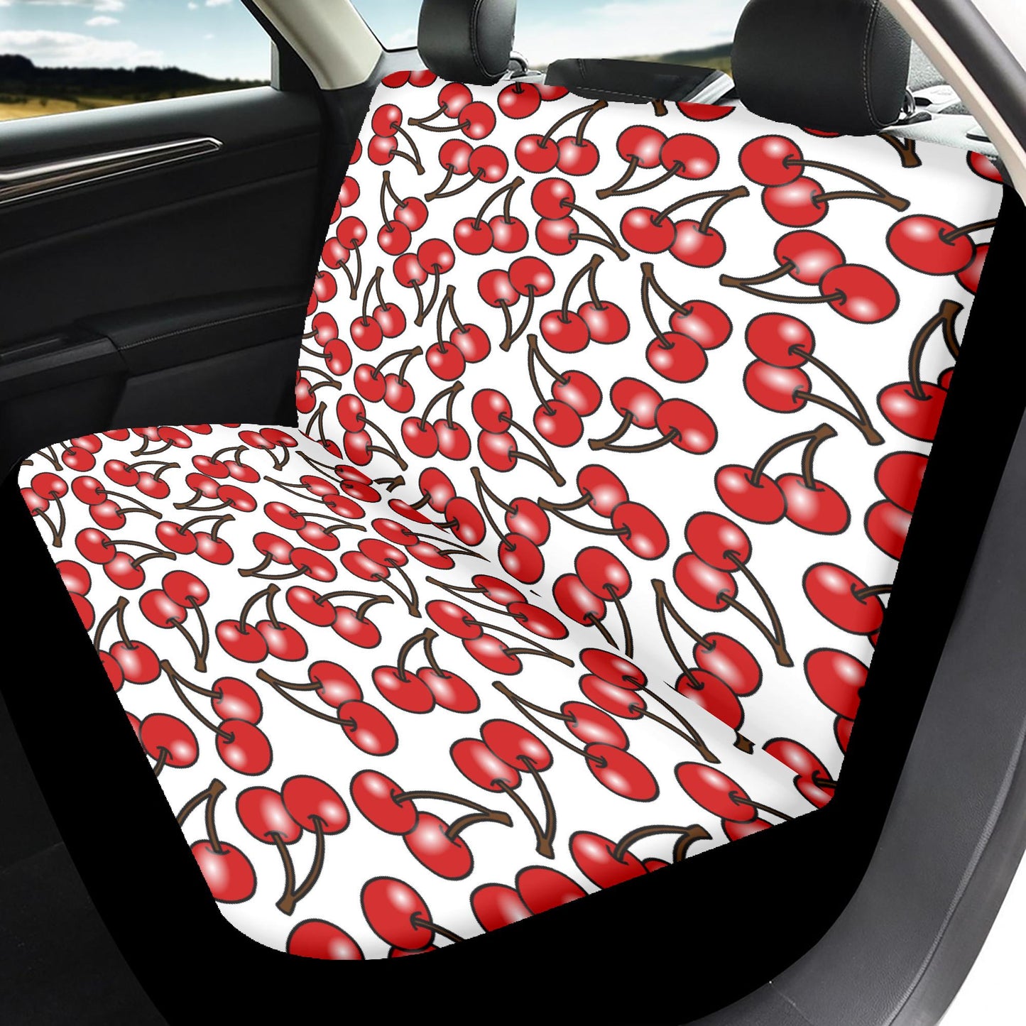 Cherry Blossom Microfiber Car Seat Covers - 3Pcs