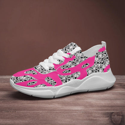 Skulls In Pink Women's Running Shoes