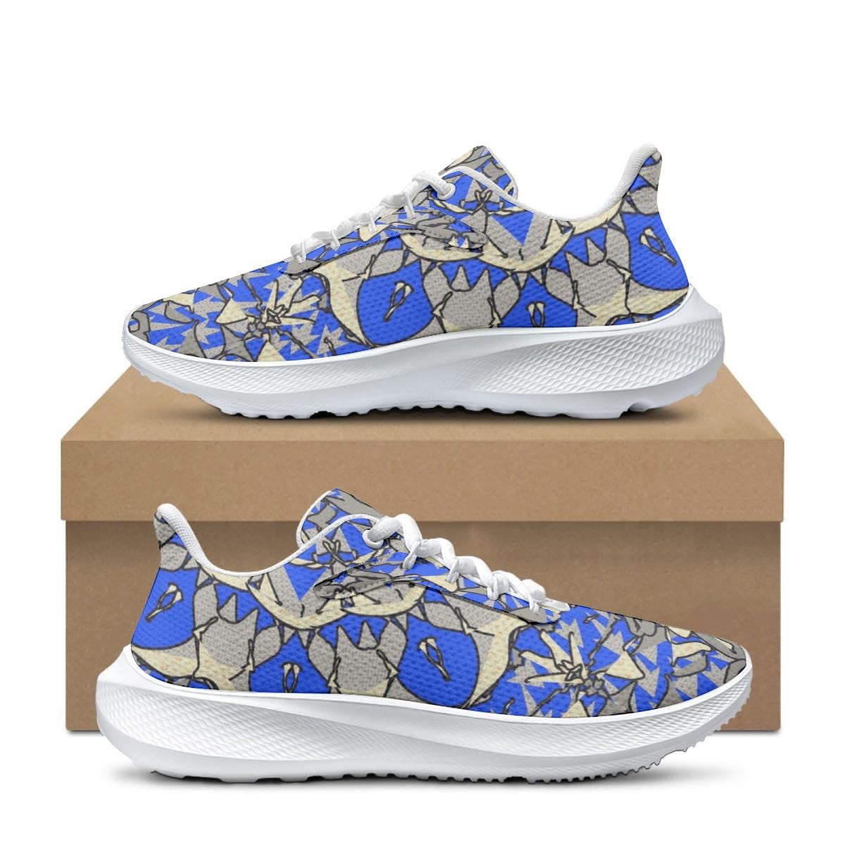 Blue Breeze Waving Running Shoes