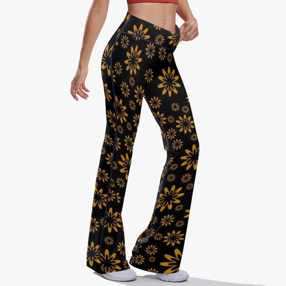 Flower Boomtelyah High-rise Bell-bottoms Yoga Pants