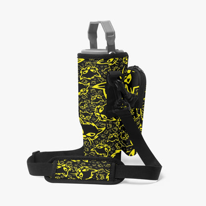 Yellow Mellow Tumbler Sleeve with Phone Holder