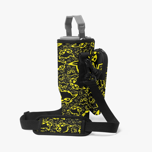 Yellow Mellow Tumbler Sleeve with Phone Holder