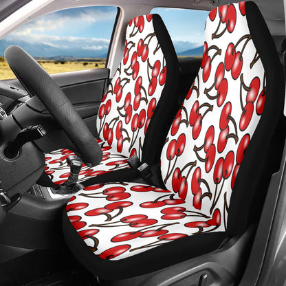 Cherry Blossom Microfiber Car Seat Covers - 3Pcs