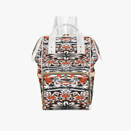 Flower Bloom In Orange Baby Momaz Diaper Backpack