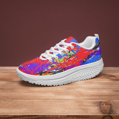 Splash Out Casual Women’s Mesh Rocking Shoes