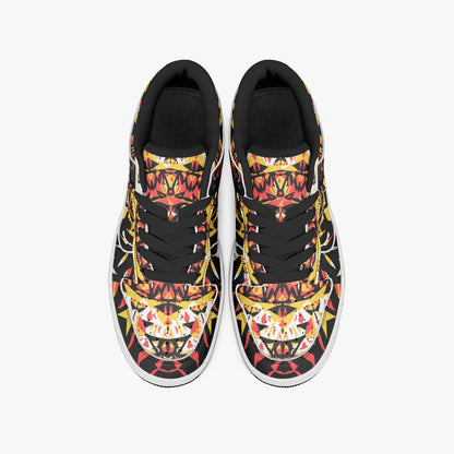 Grace Blossom Dunk Stylish Low-Top Leather Sneakers