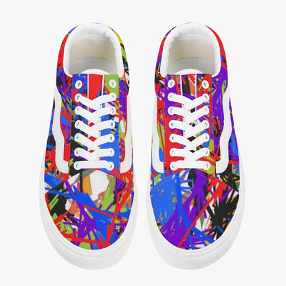 Splash Out Trendy Low-Top Canvas Sneakers
